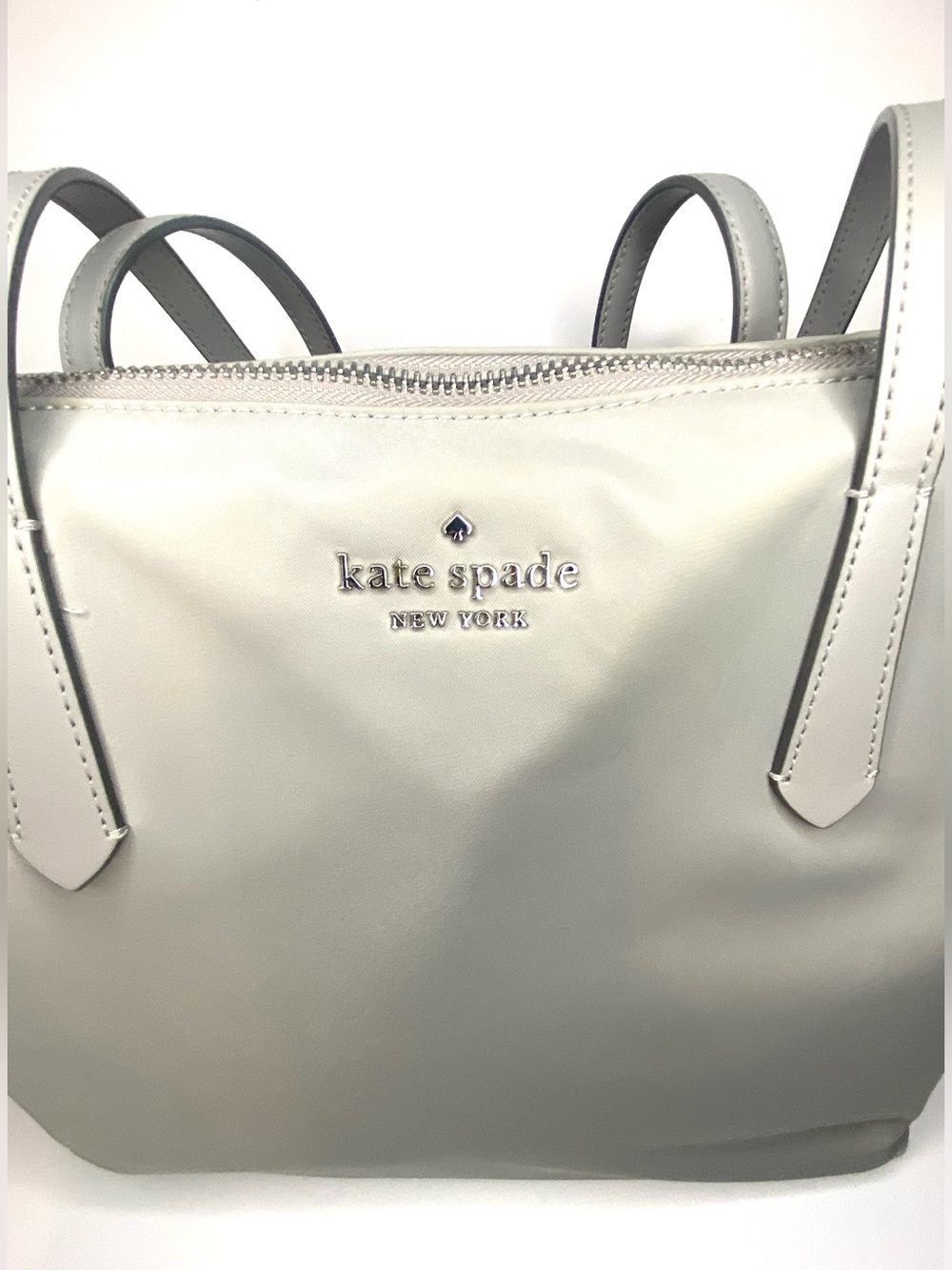 kate spade retails $299 ($49) Gray Tote with Top Zip - Picture 6 of 15